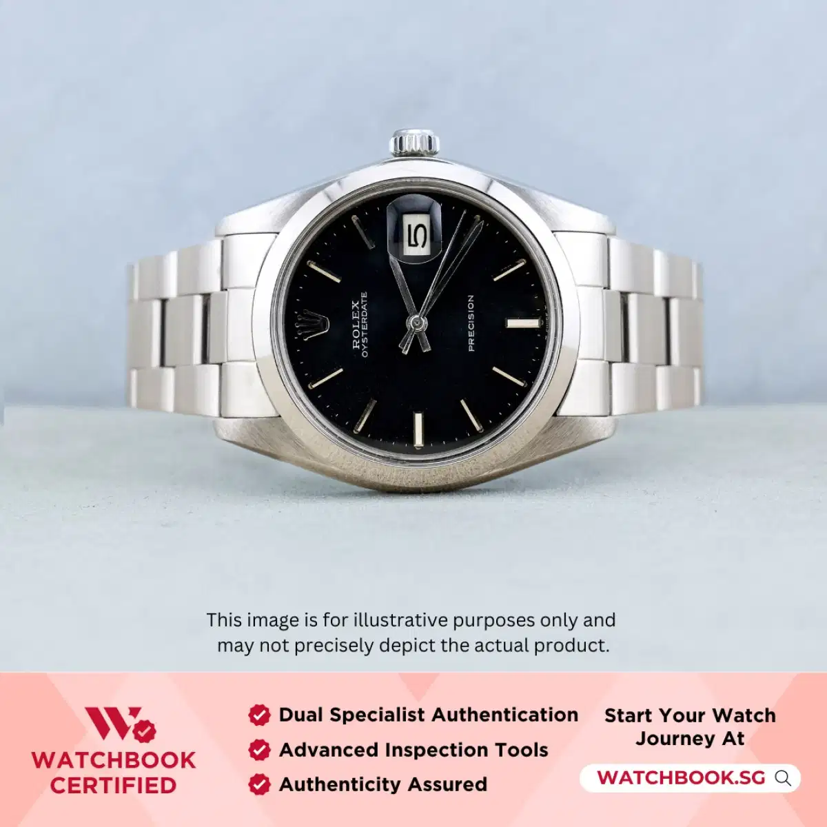 Rolex Oysterdate Precision 6694 Black Oyster thumbnail