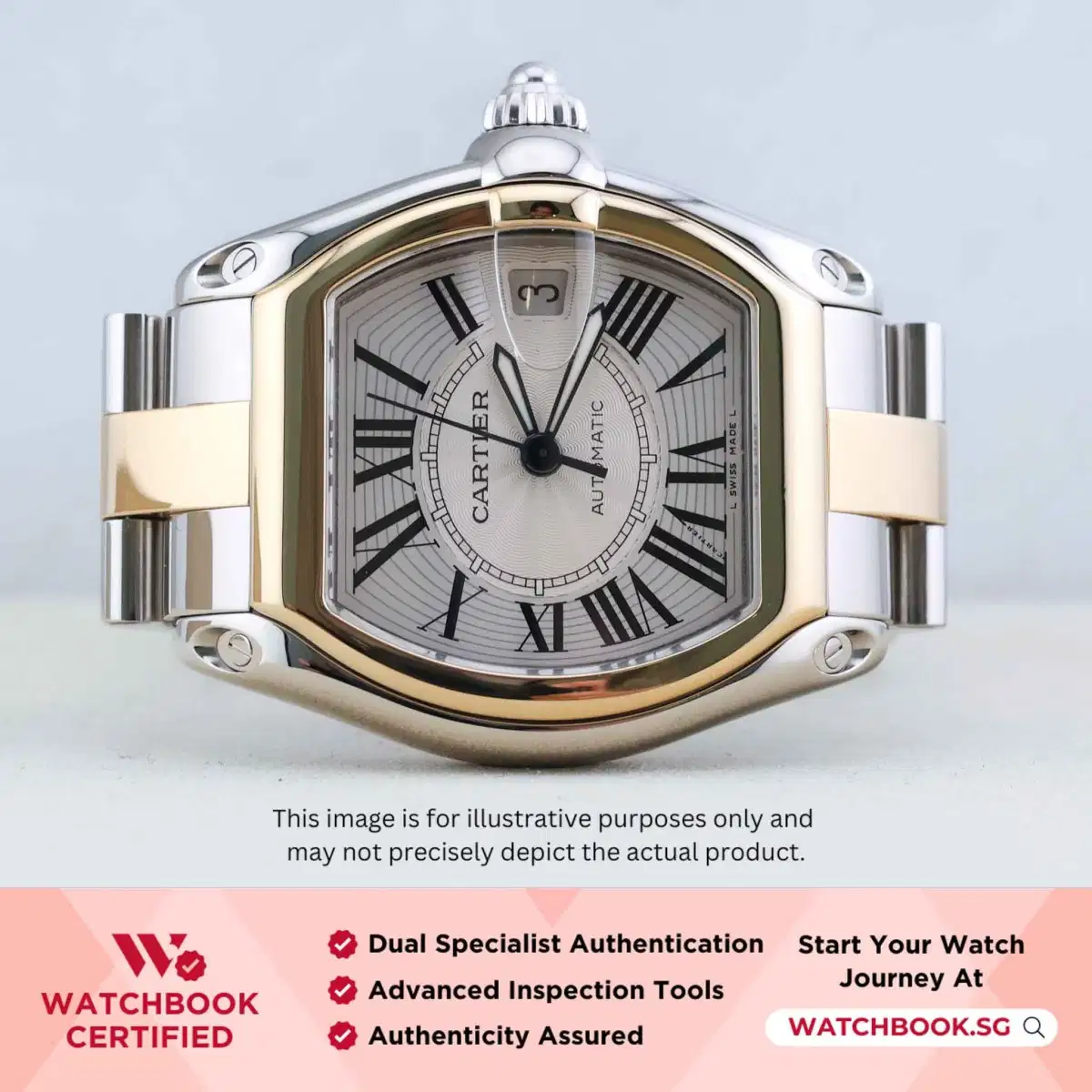 Cartier Roadster W62031Y4 Silver