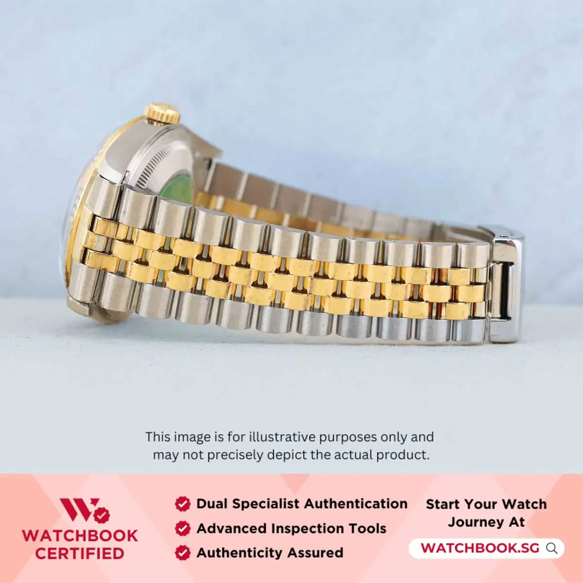 Rolex Datejust 16233 White w Gold Roman Jubilee thumbnail