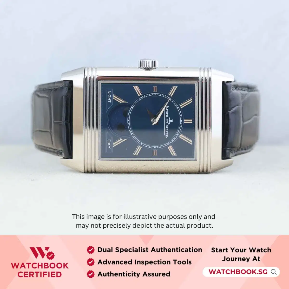 Jaeger LeCoultre JLC Reserve Tribute Duoface Calender Q3918420 Silvered Grey, Grained thumbnail