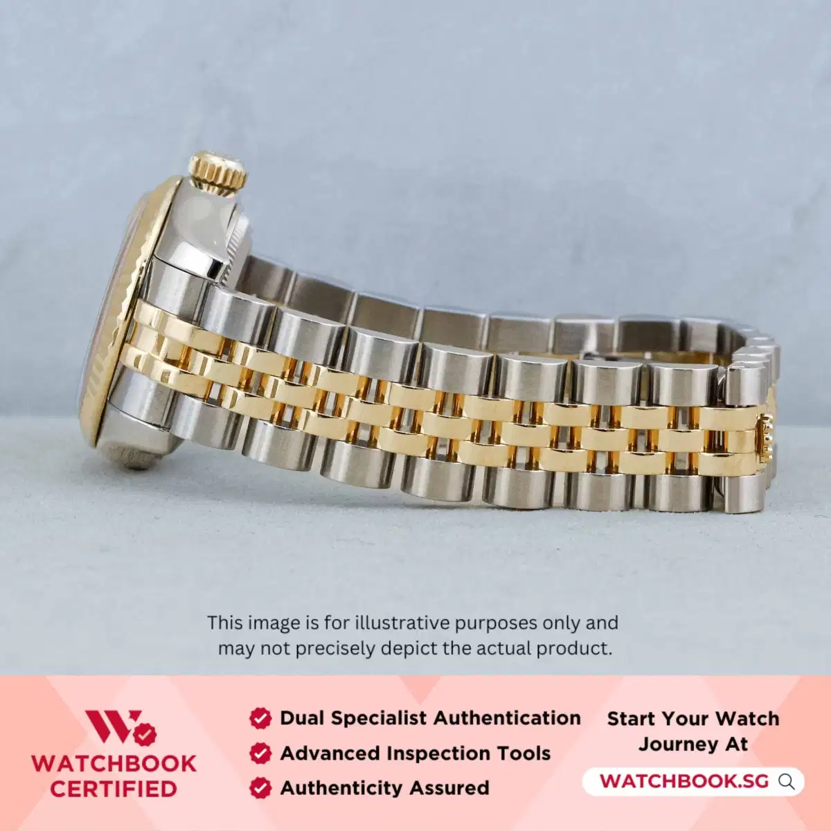 Rolex Datejust 179173 Coral Pink w 10 Point Diamonds Jubilee thumbnail