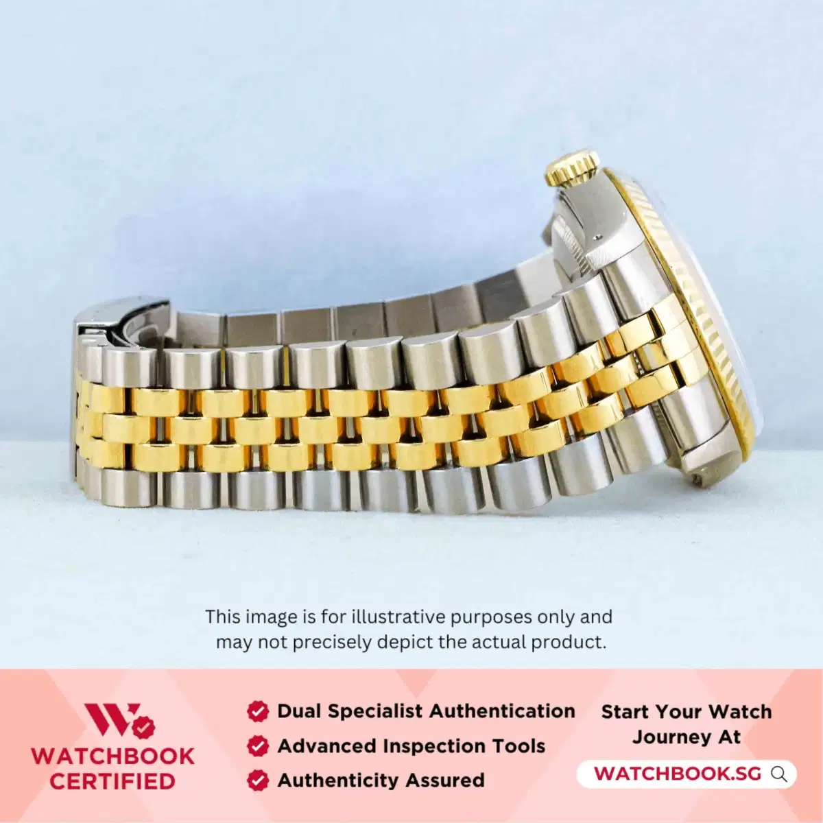 Rolex Datejust 16233 White w Gold Roman Jubilee thumbnail