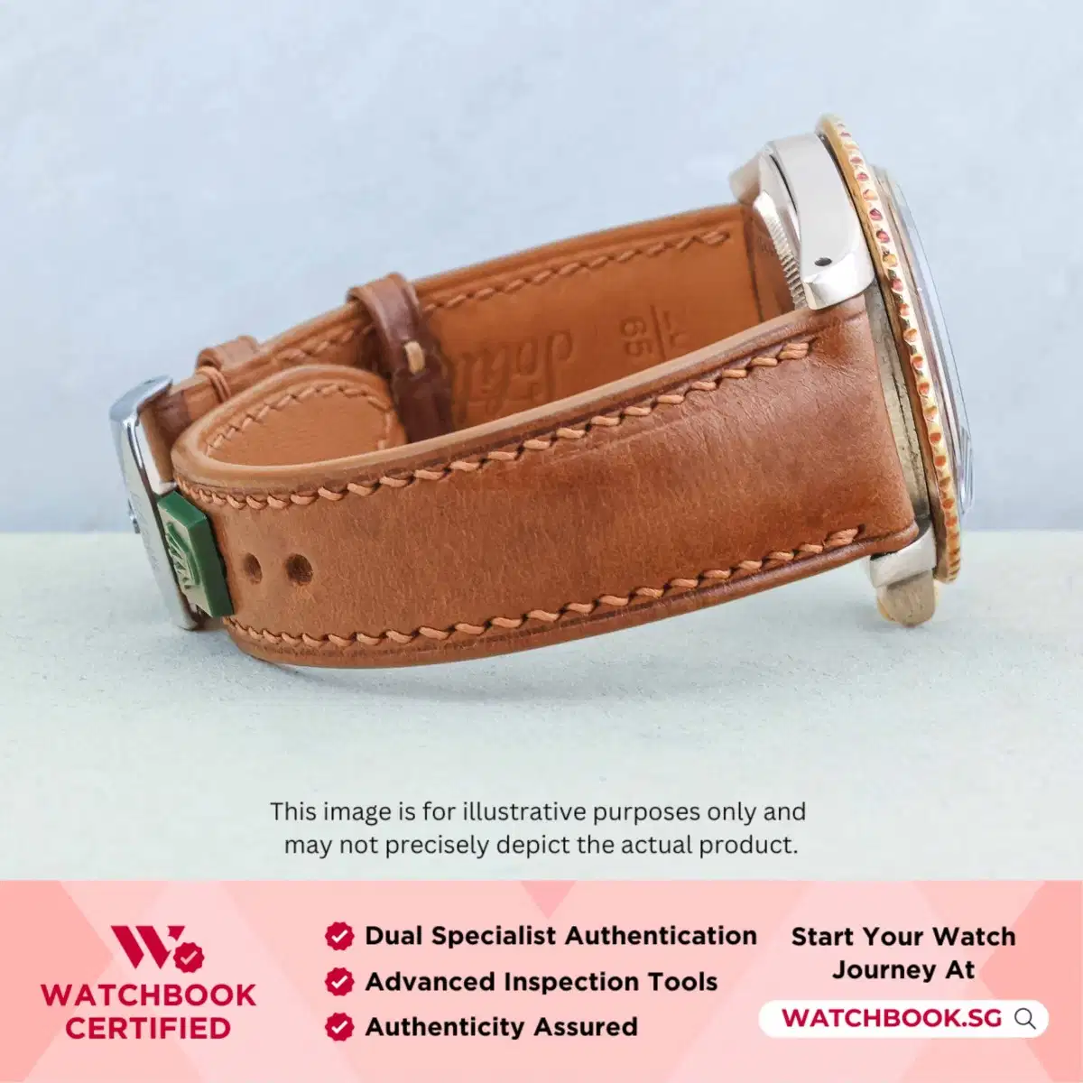 Rolex GMT-Master 1675/3 Nipple Brown Leather thumbnail