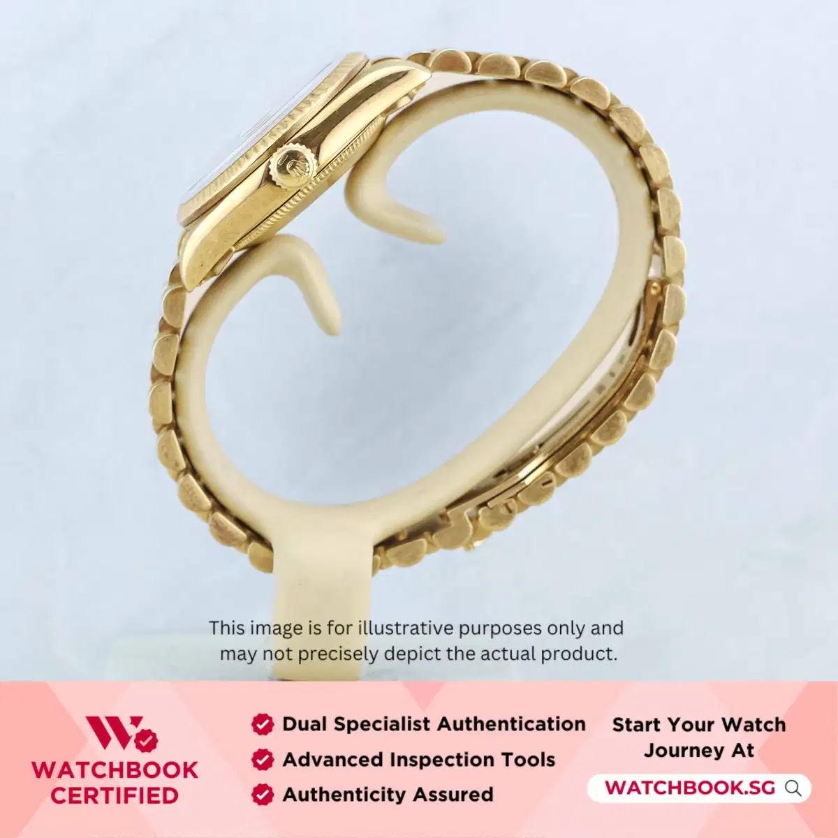 Rolex Datejust 68278 Champagne w Index President thumbnail