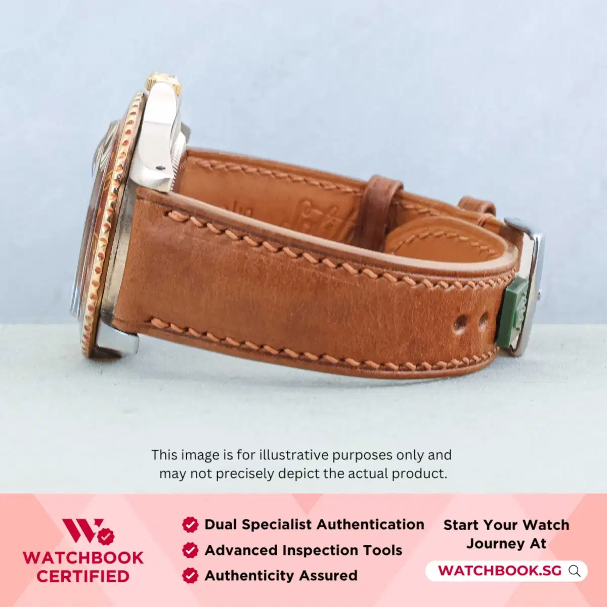 Rolex GMT-Master 1675/3 Nipple Brown Leather thumbnail