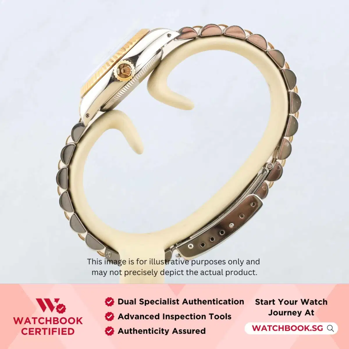 Rolex Datejust 69173 White w Golden Roman Jubilee thumbnail