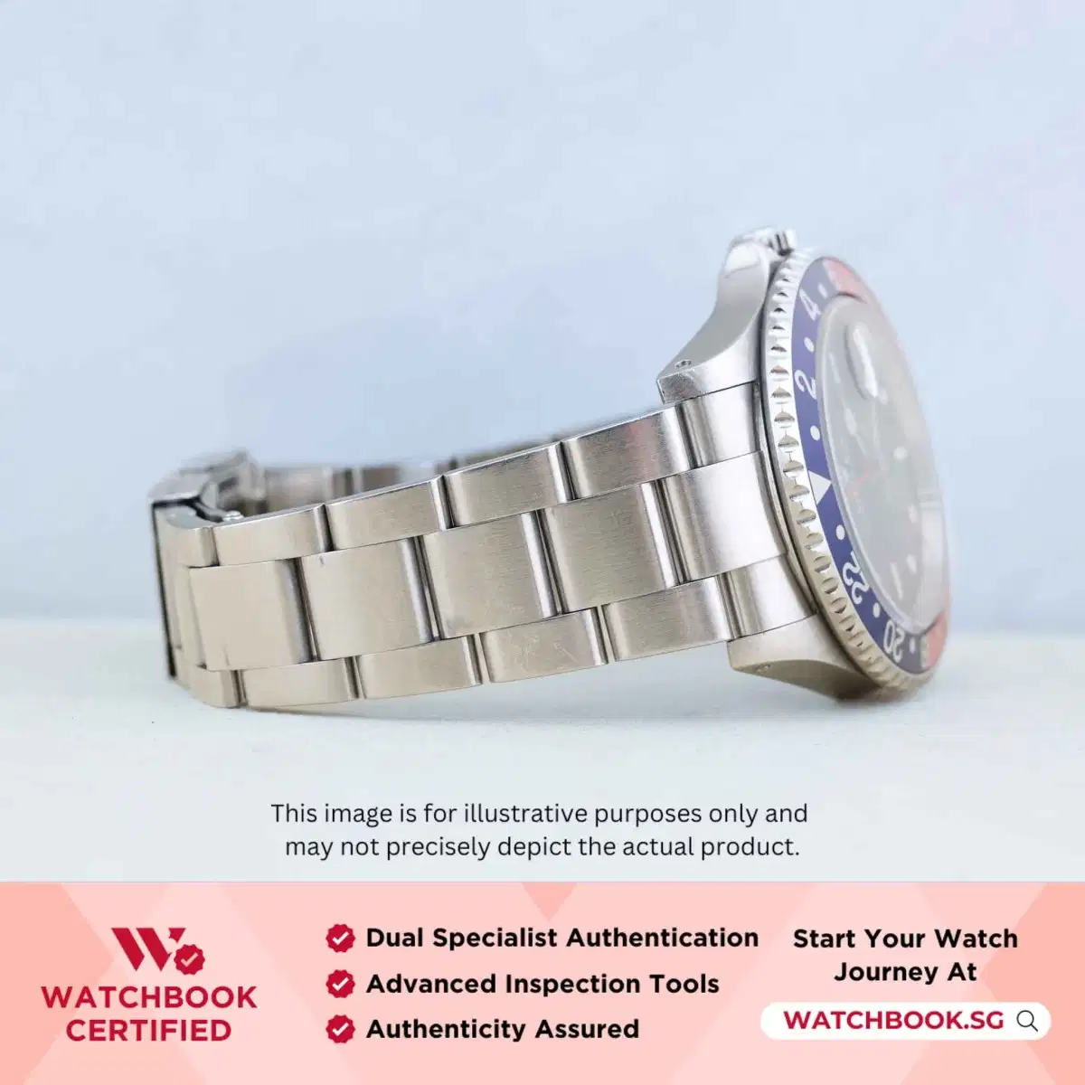 Rolex GMT Master II Pepsi 16710 Black Oyster thumbnail