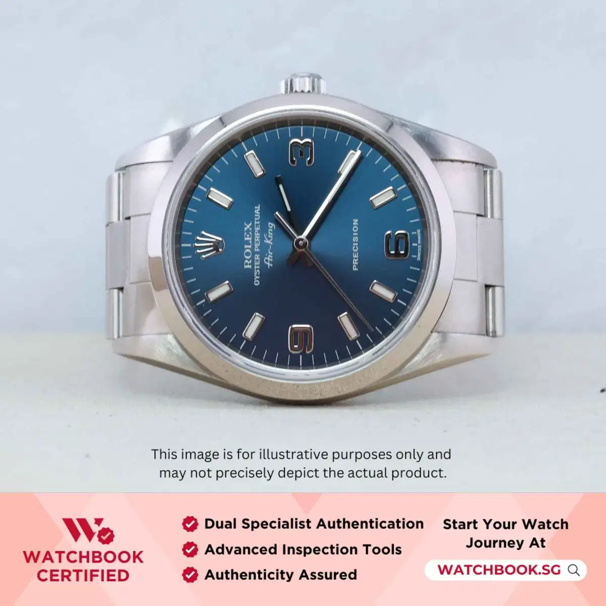 Rolex Air King 14000M Blue Oyster thumbnail