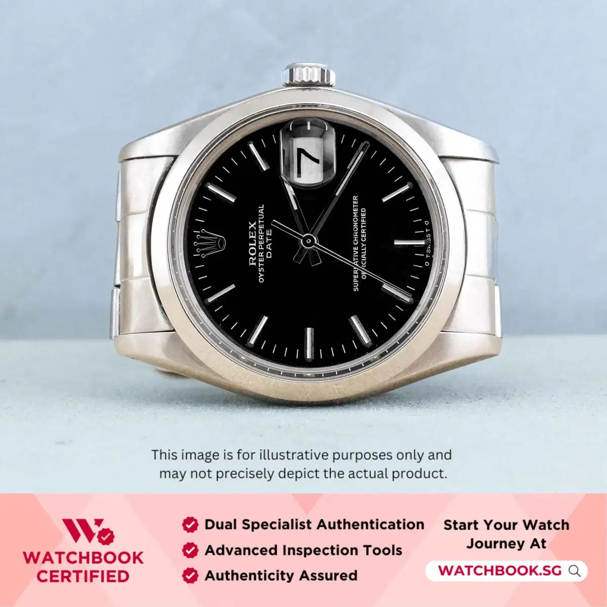 Rolex Oyster Perpetual Date 1500 Black Sigma Oyster thumbnail