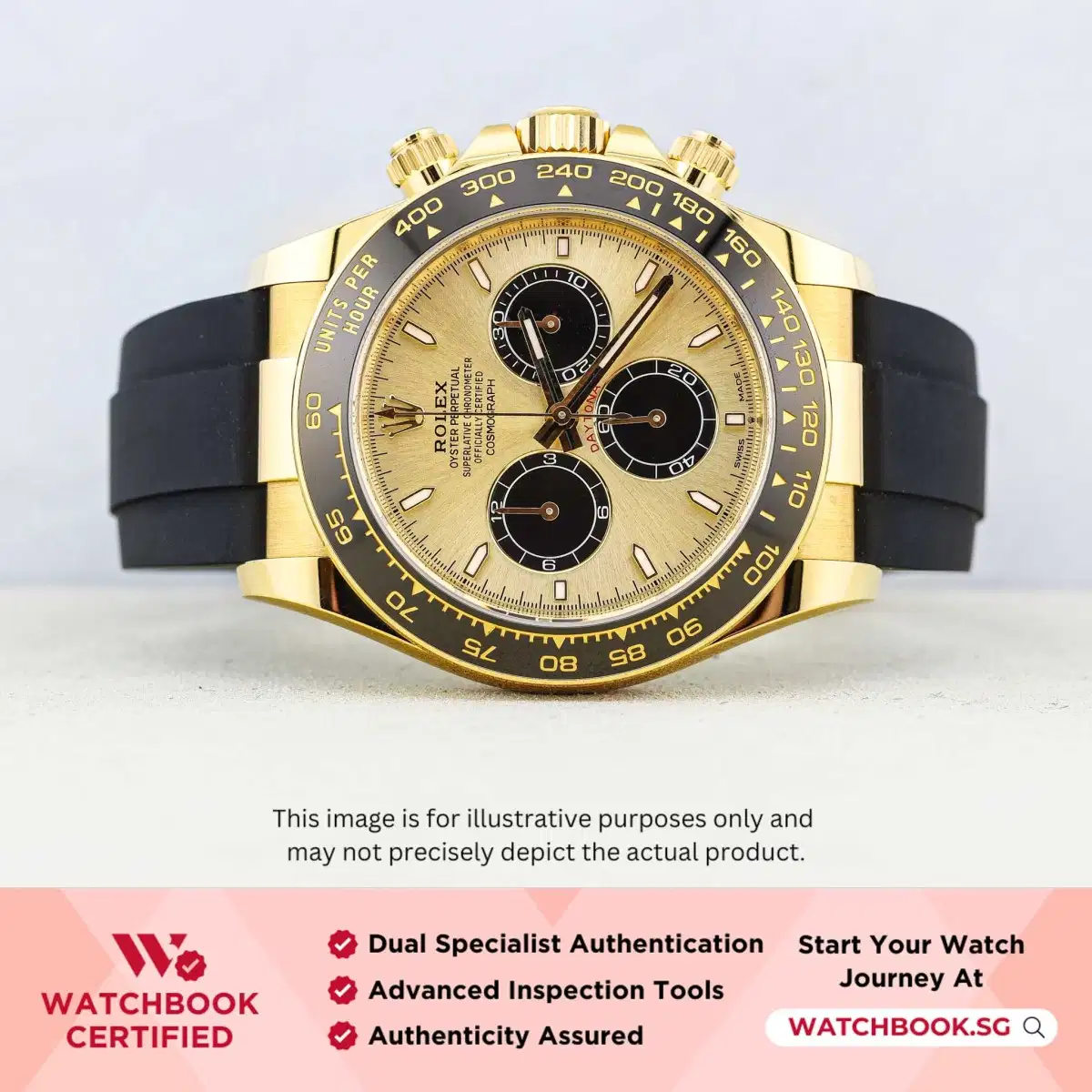 Rolex Daytona YML 126518LN Golden & Black Oysterflex