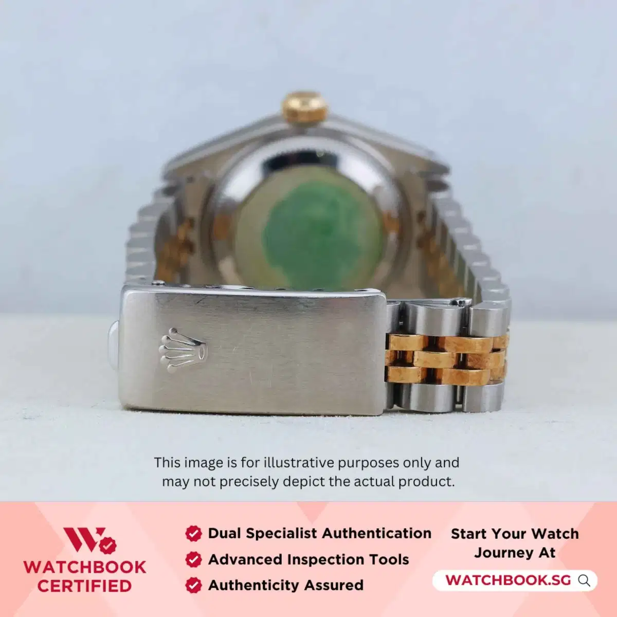 Rolex Datejust 69173 White w Golden Roman Jubilee thumbnail