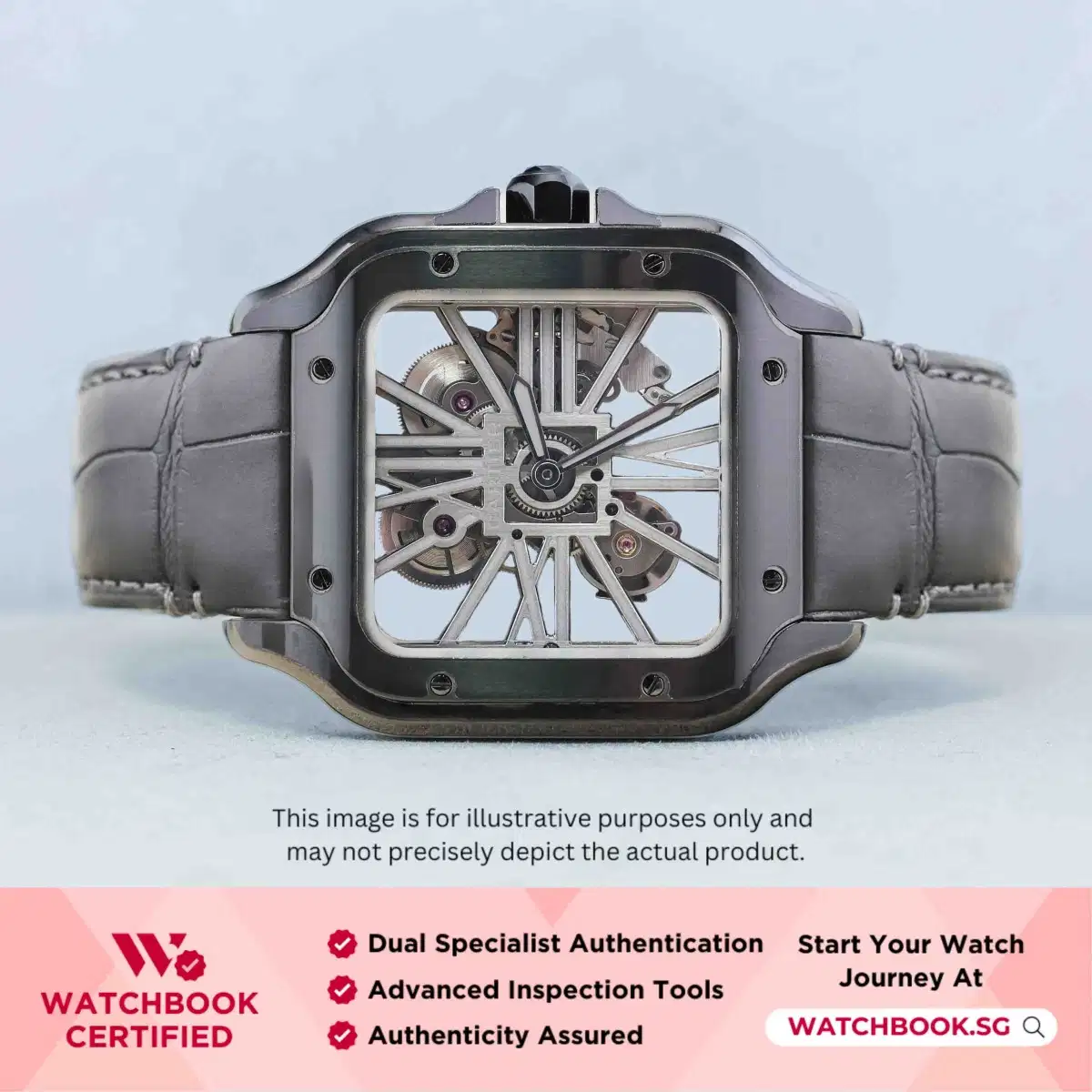 Cartier Santos Large Model WHSA0009 Skeleton