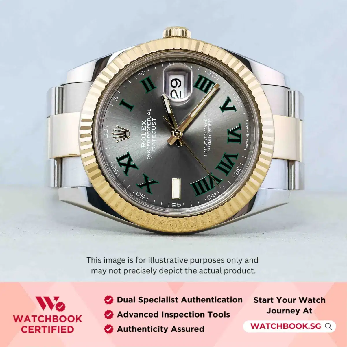 Rolex Datejust 126333 Wimbledon Oyster