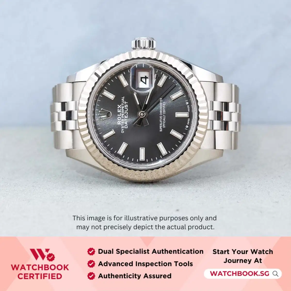 Rolex Datejust 279174 Dark Grey Jubilee