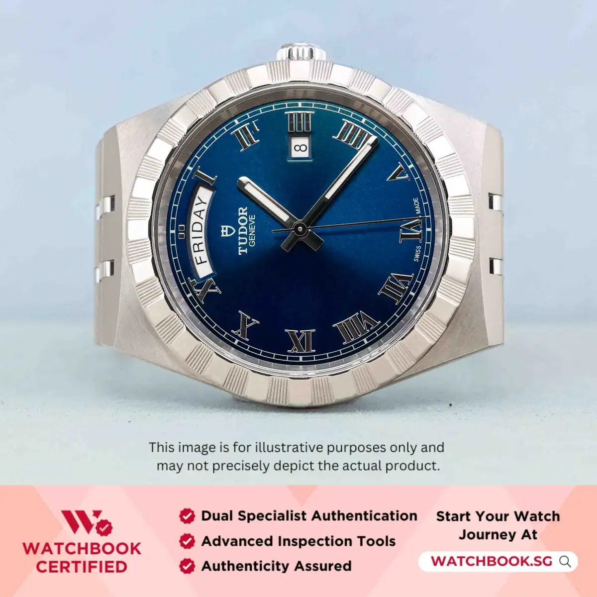 Tudor Royal 28600 Blue Roman