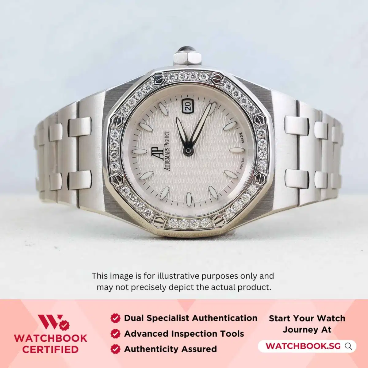 Audemars Piguet Royal Oak Lady 67601ST.ZZ.1210ST.01 White
