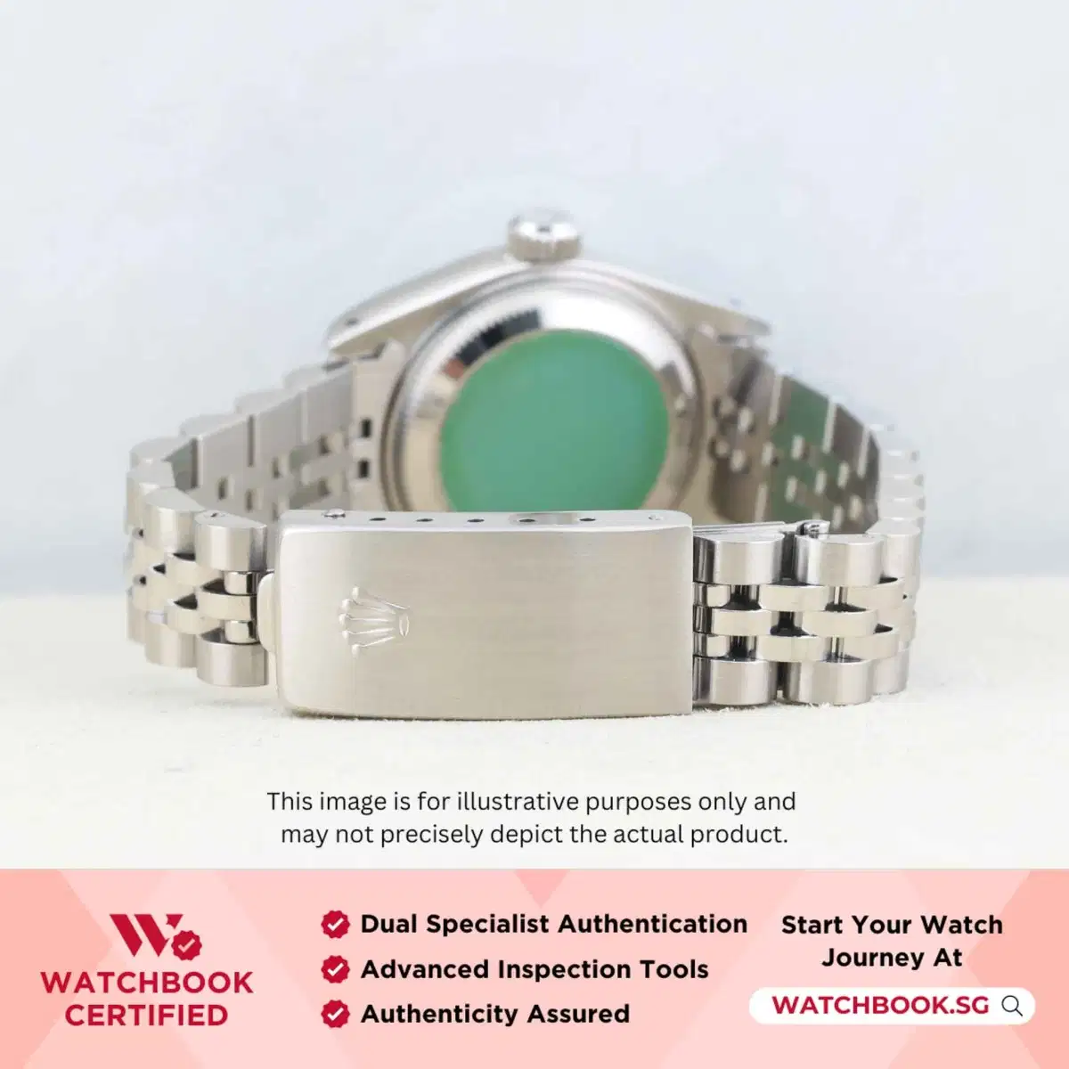 Rolex Datejust 69174 Silver w 10 Point Small Diamonds Jubilee thumbnail