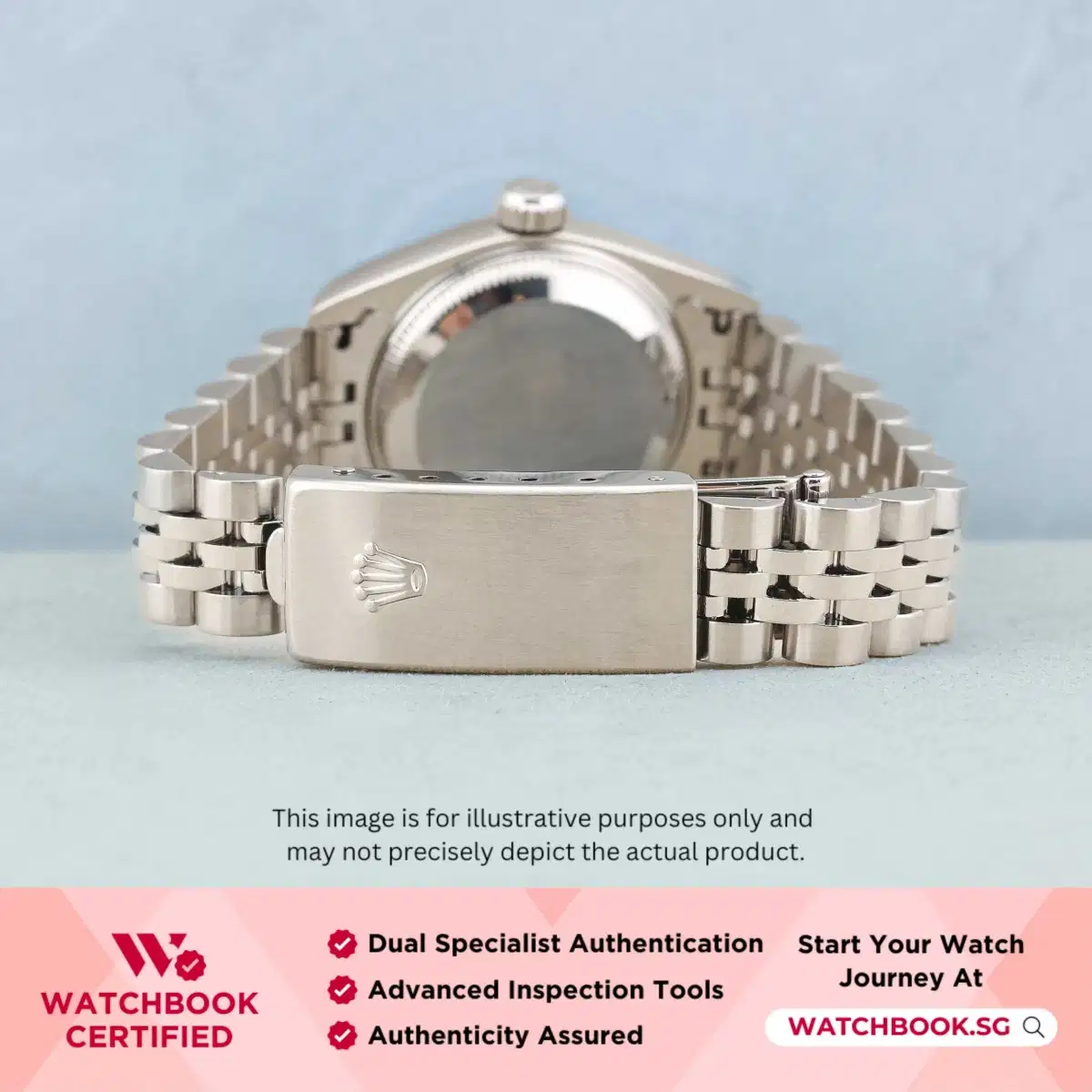 Rolex Datejust 69174 Blue Vignette w 10 Point Big Diamonds Jubilee thumbnail