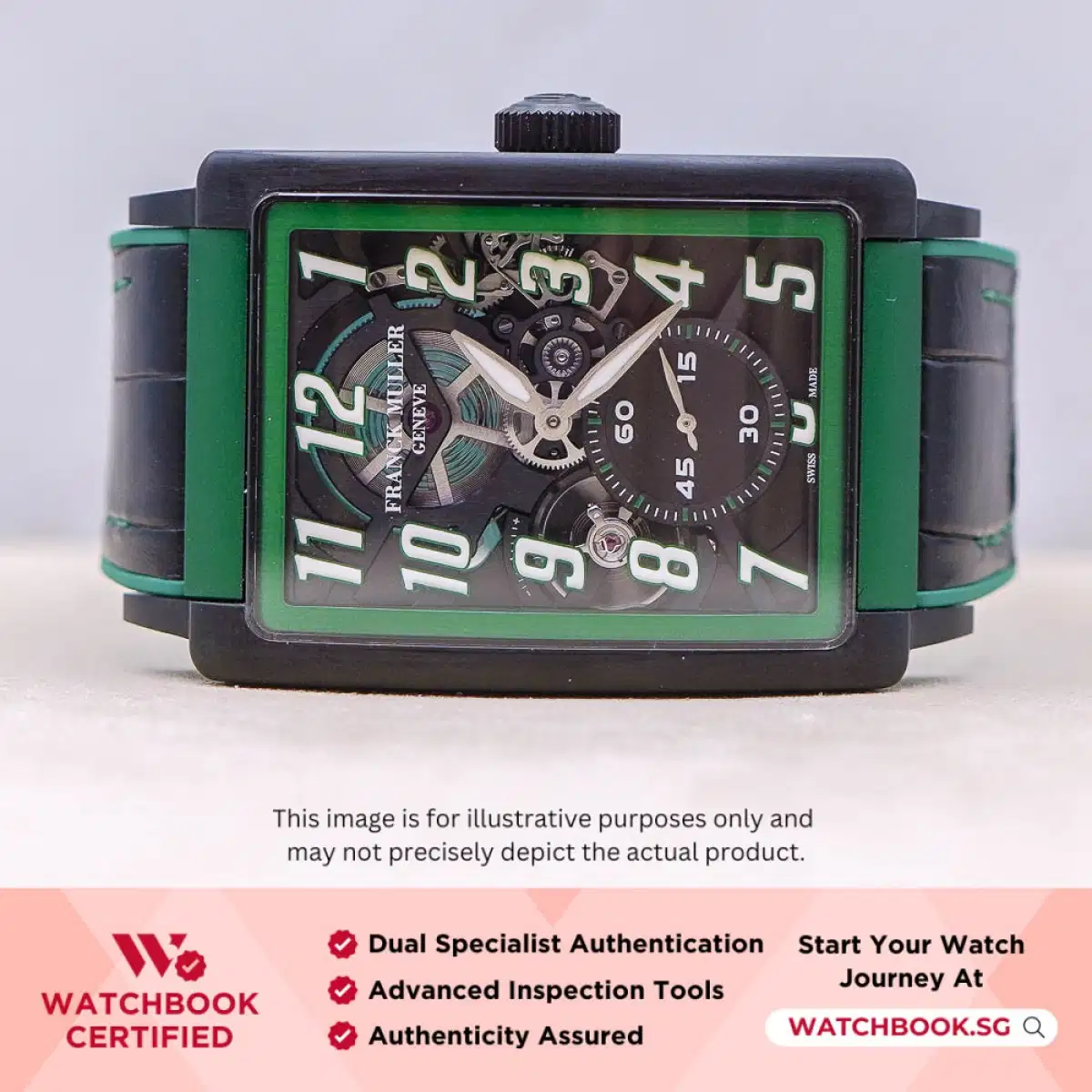 Franck Muller Long Island Evolution LI 33 S6 SQT LTD NR BR TT SKELETON VR Black w Stamped guilloché w sun pattern