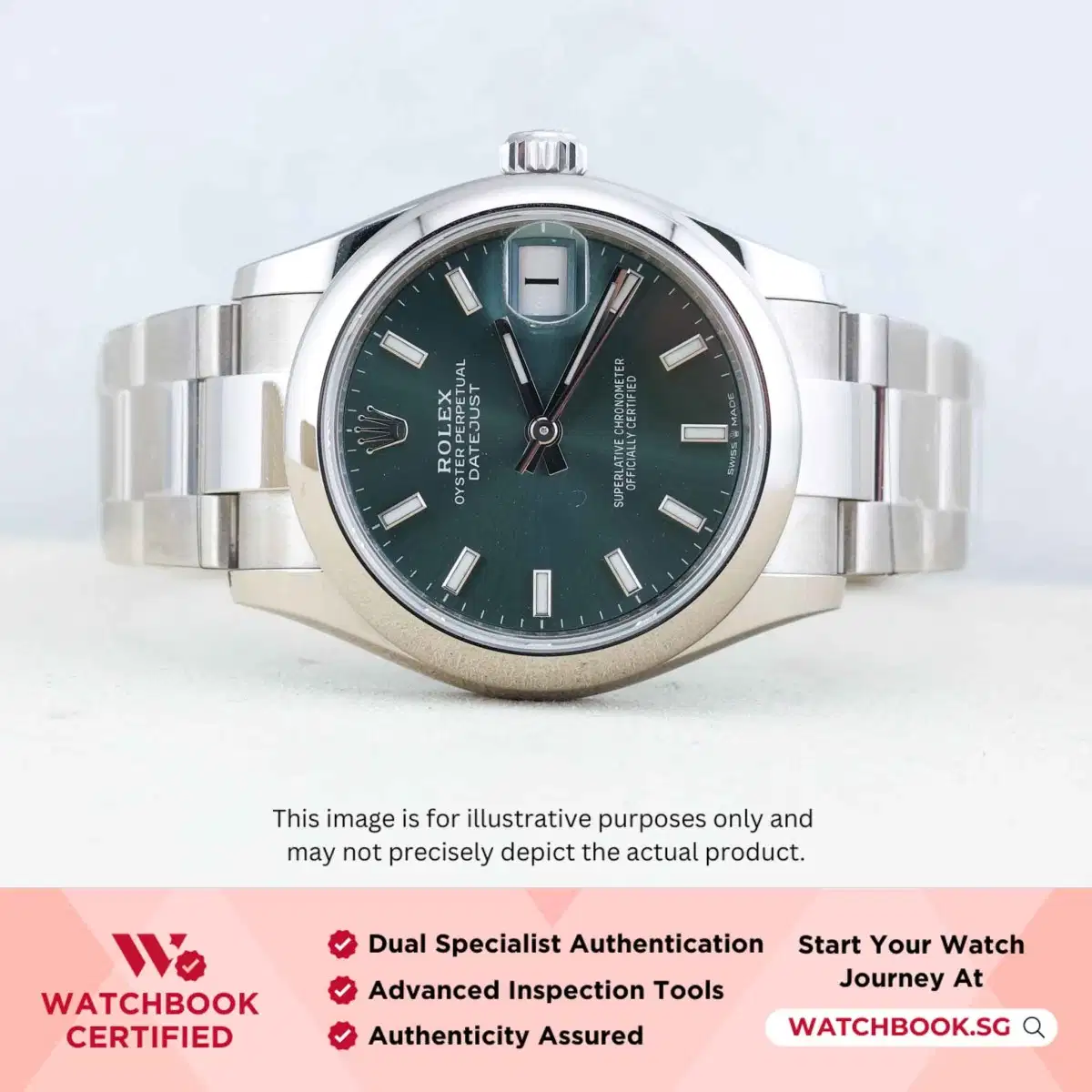 Rolex Datejust 278240 Mint Green Oyster