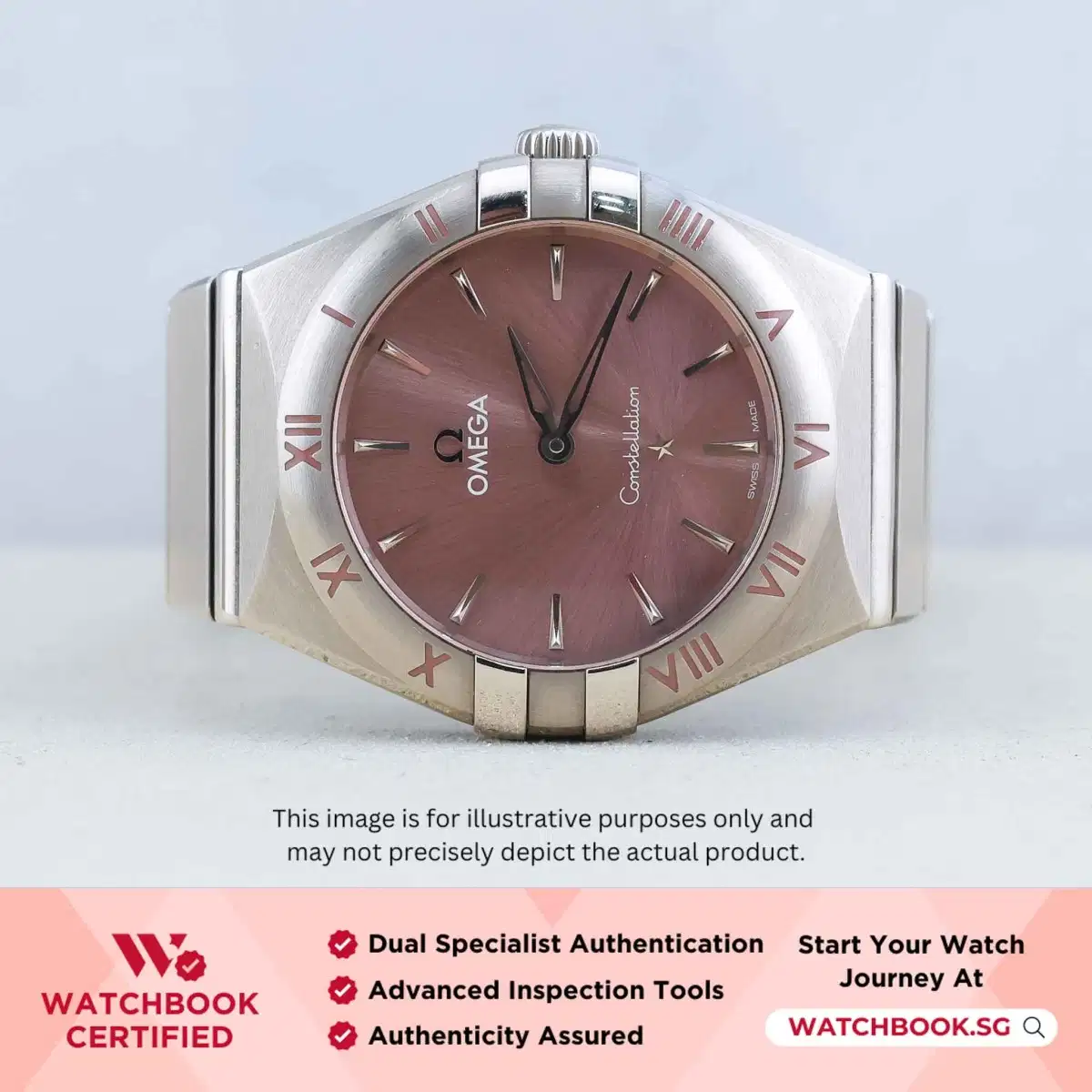 Omega Constellation 131.10.28.60.11.001 Pink index