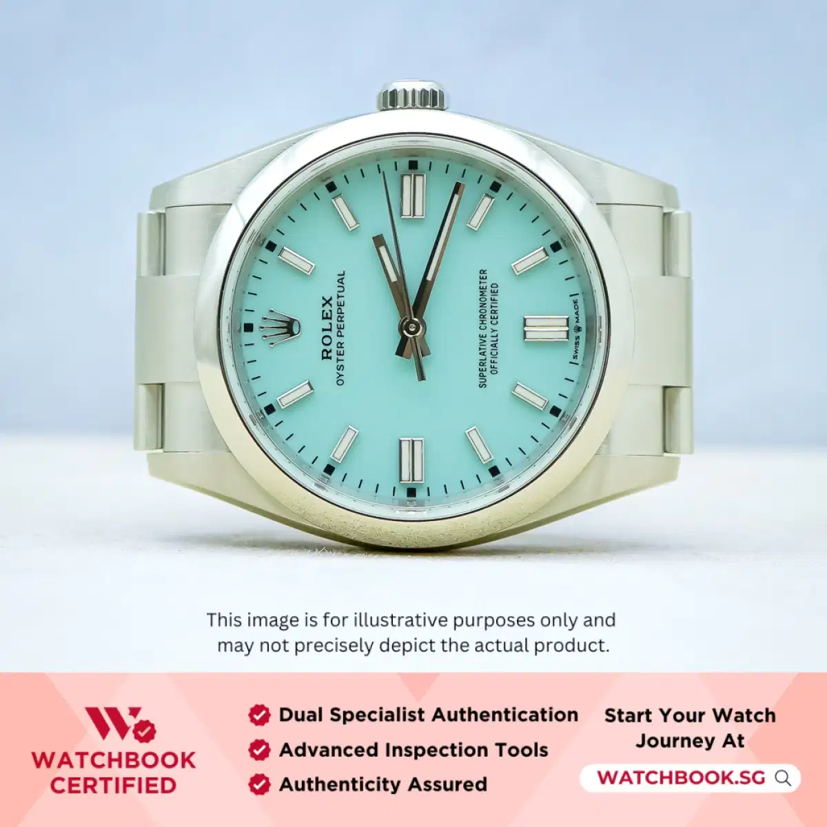 Rolex Oyster Perpetual 126000 Tiffany Turquoise Oyster
