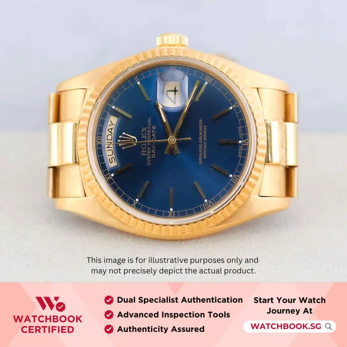 Rolex Daydate 18038 Blue President