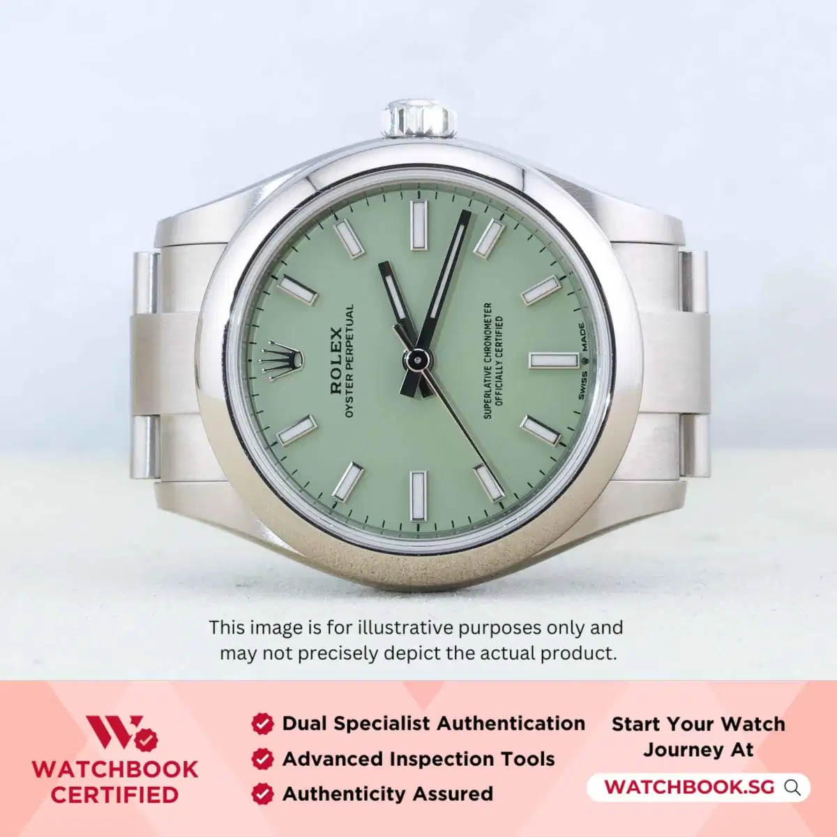 Rolex Oyster Perpetual 277200 Pistachio Green Oyster