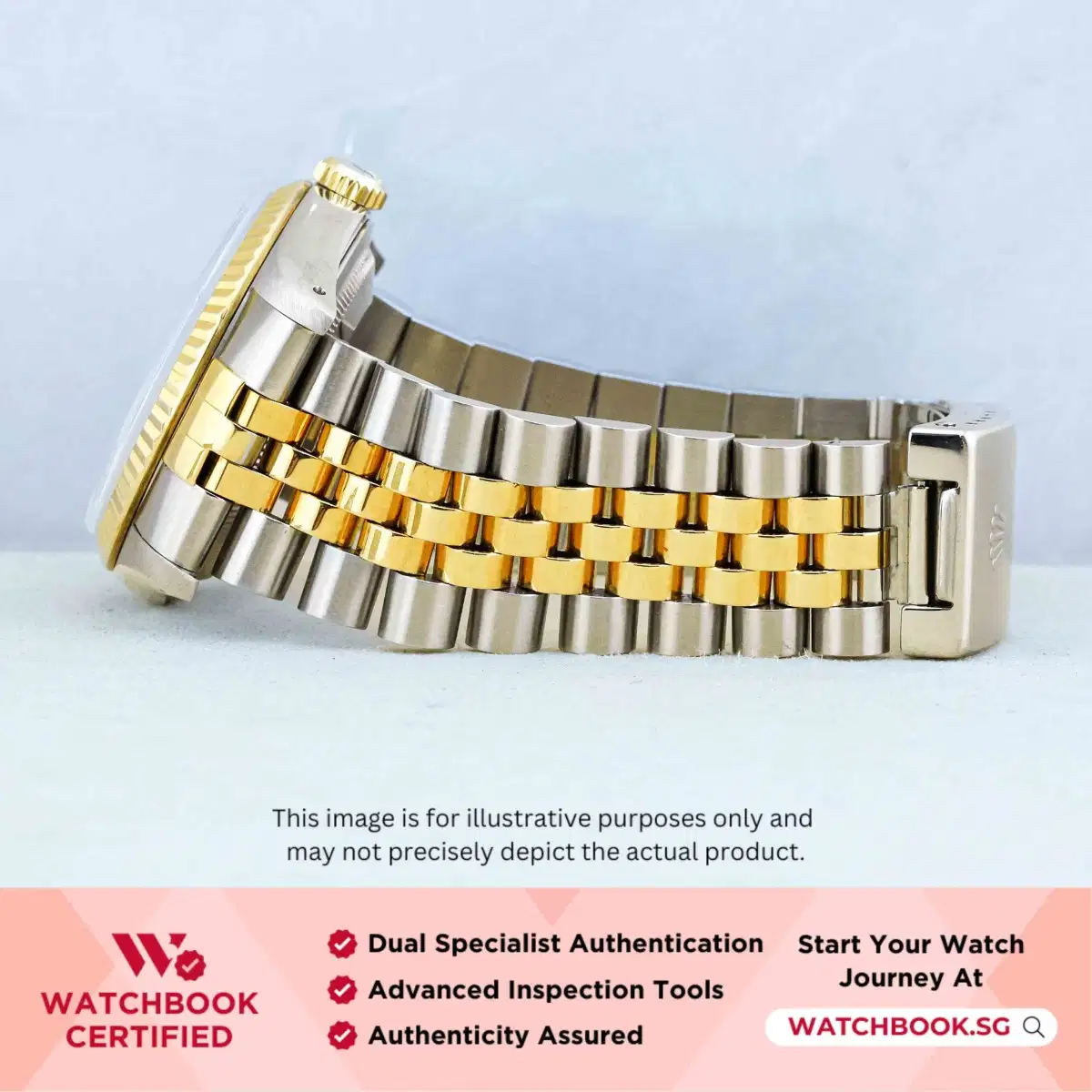 Rolex Datejust 16233 White w Gold Roman Jubilee thumbnail