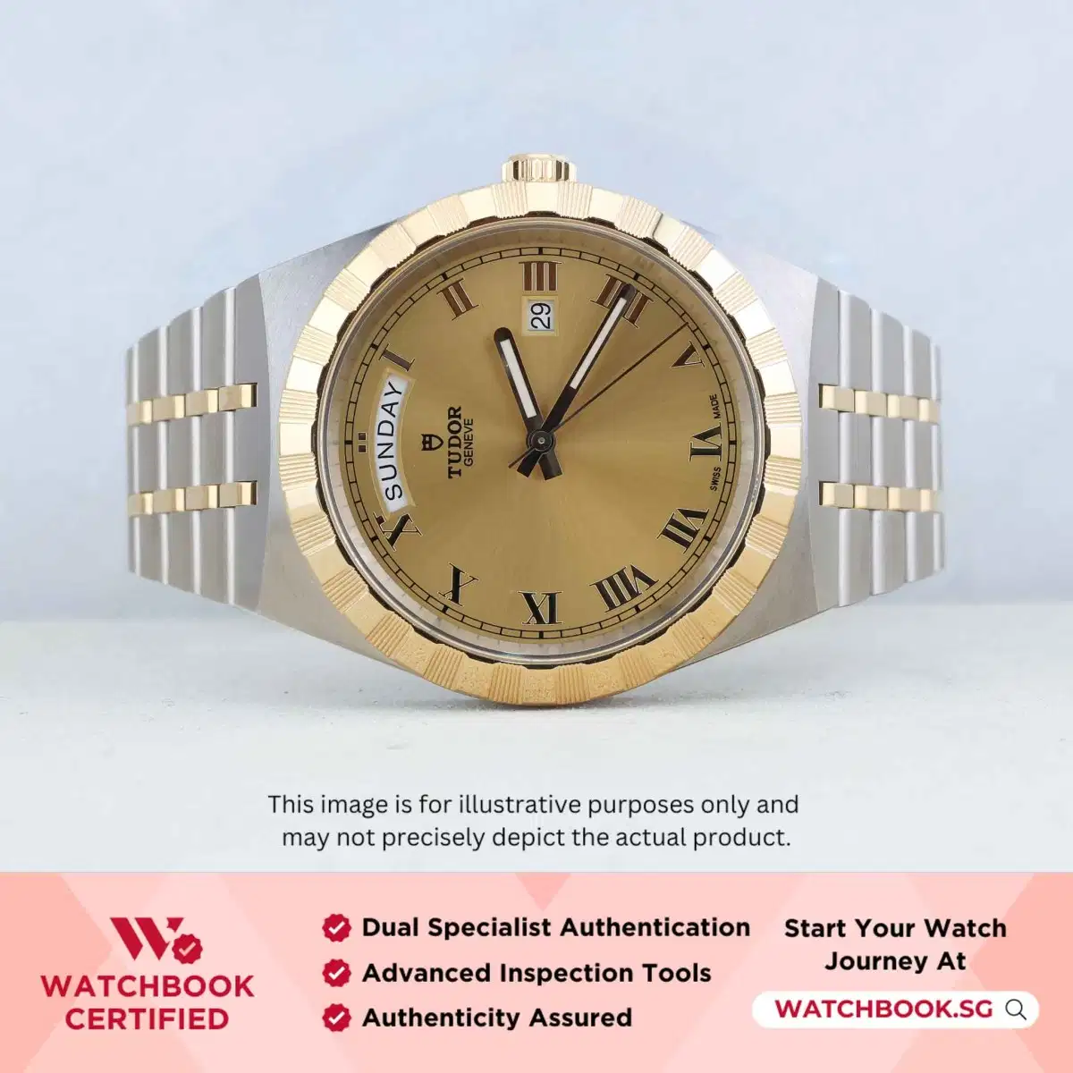 Tudor Royal 28603 Champagne Roman