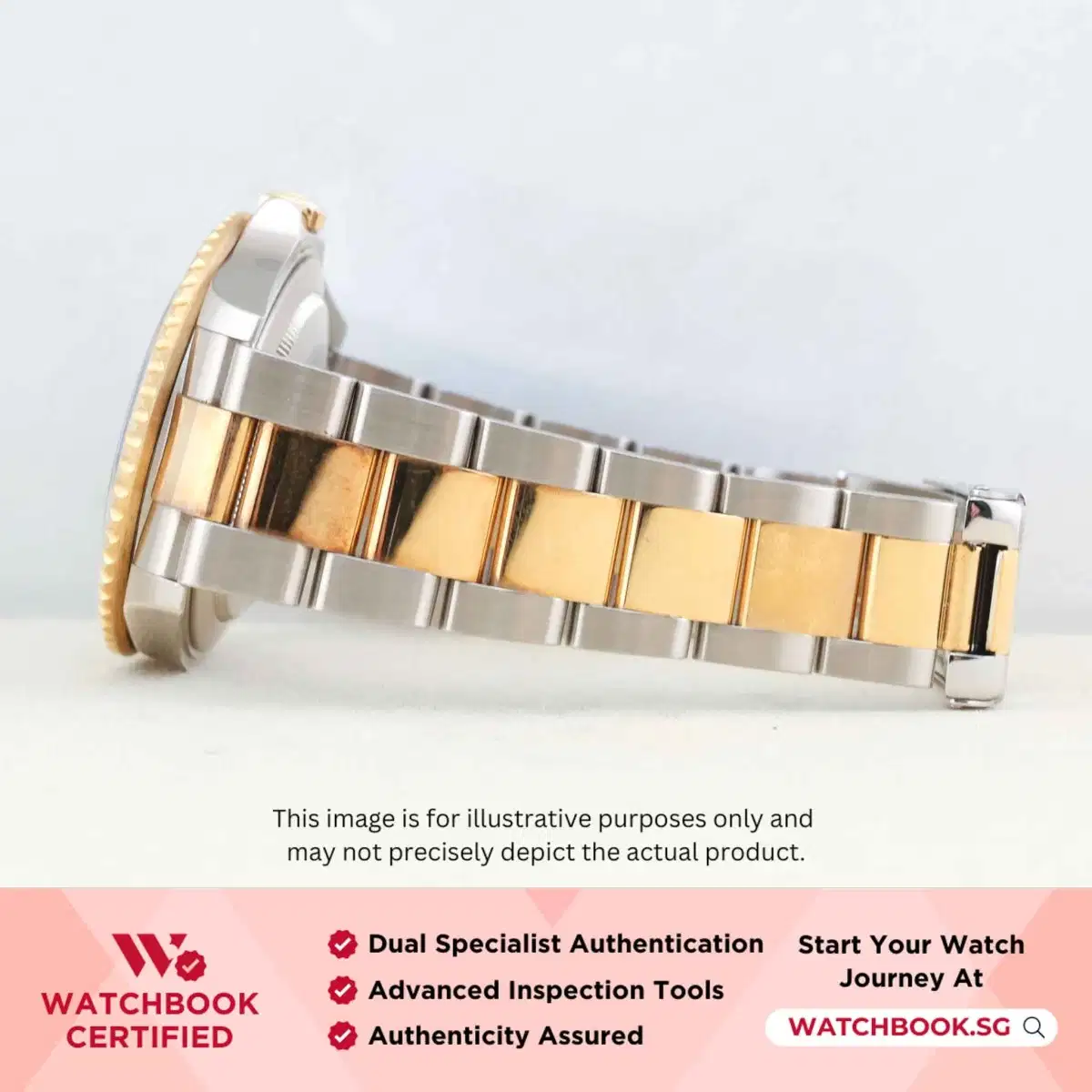 Rolex GMT Master II 16713 Grey w Serti Diamonds & Ruby Oyster thumbnail