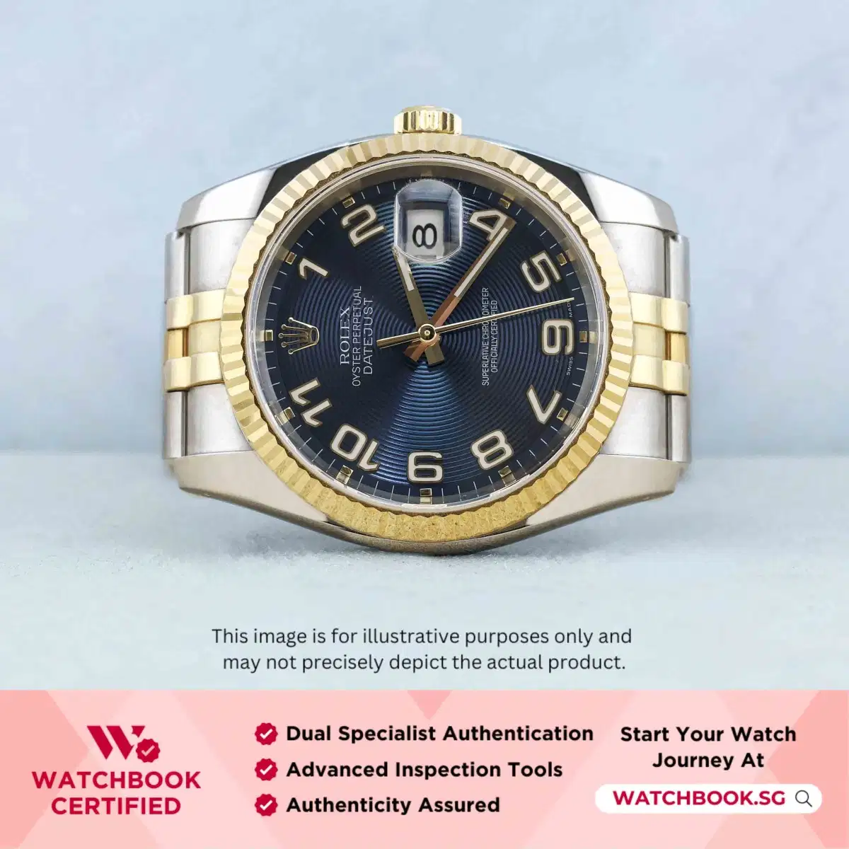 Rolex Datejust 116233 Blue Concentric Arabic Jubilee thumbnail