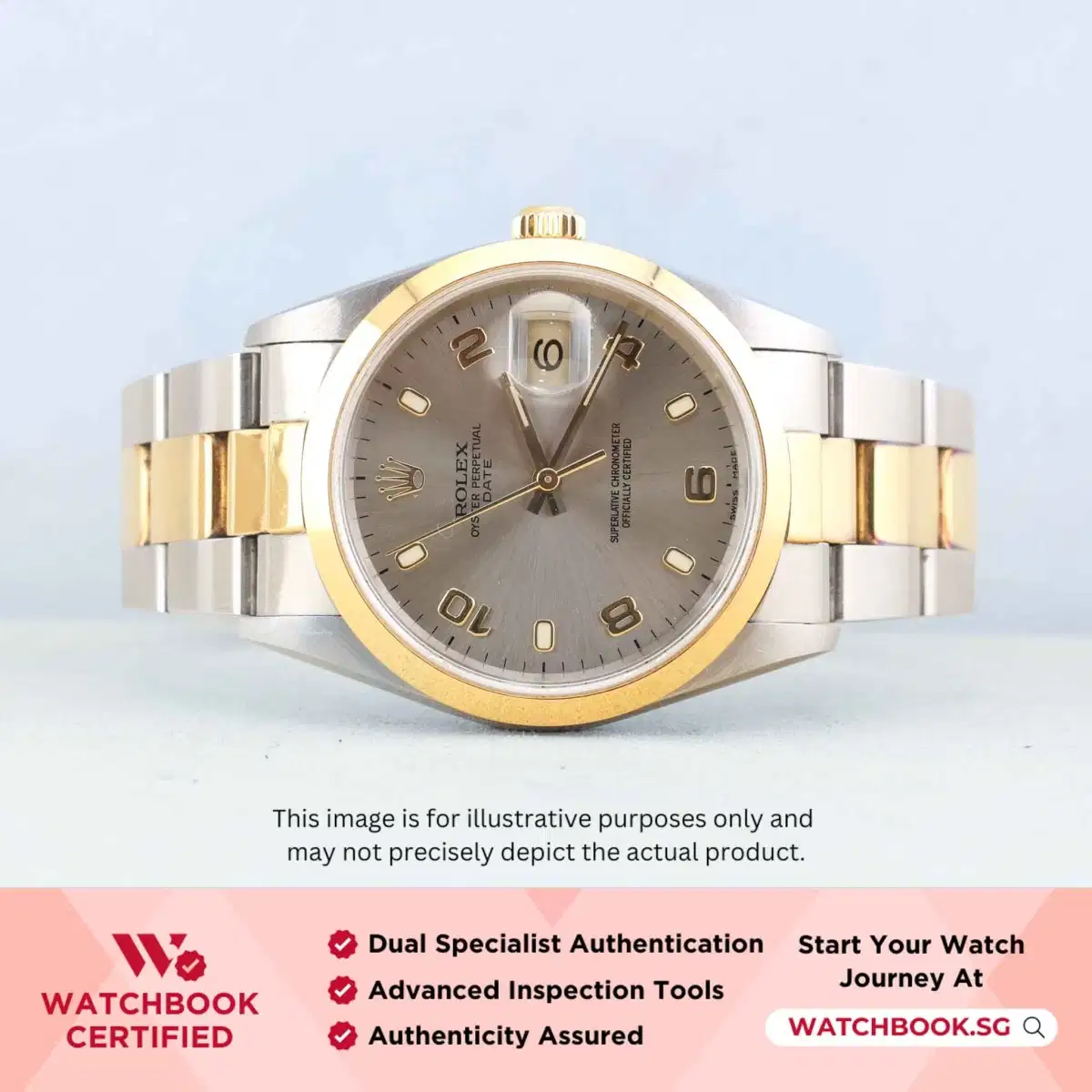 Rolex Oyster Perpetual Date 15203 Grey Oyster thumbnail