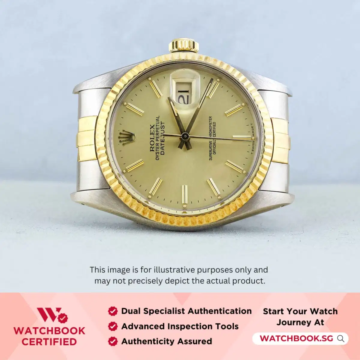 Rolex Datejust 16013 Champagne Jubilee thumbnail