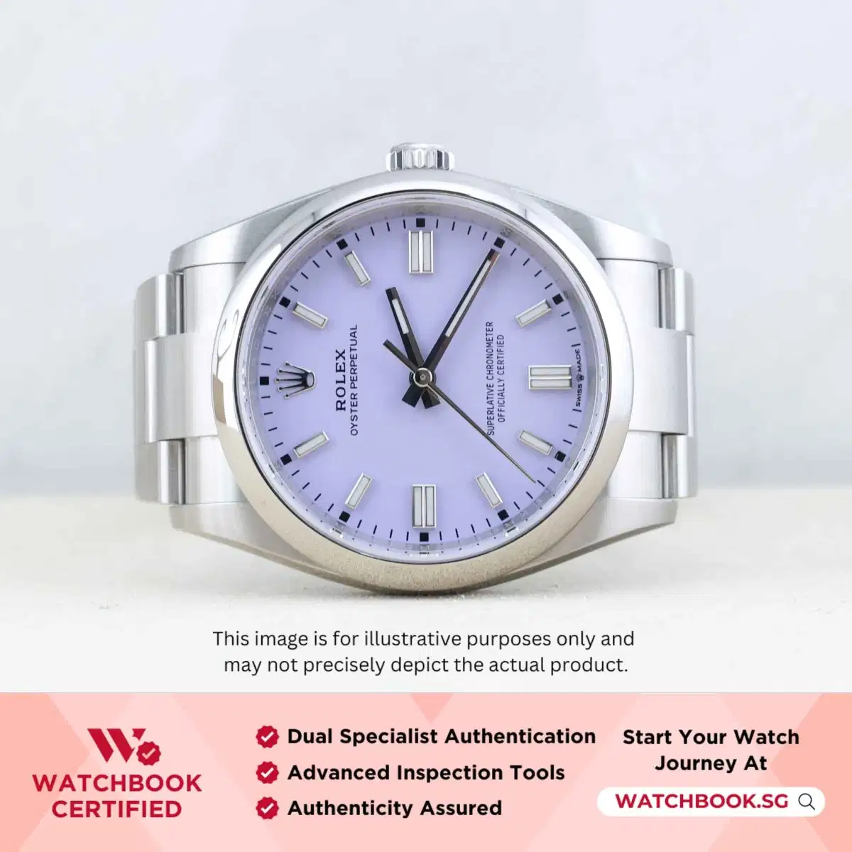 Rolex Oyster Perpetual 126000 Lavender Oyster