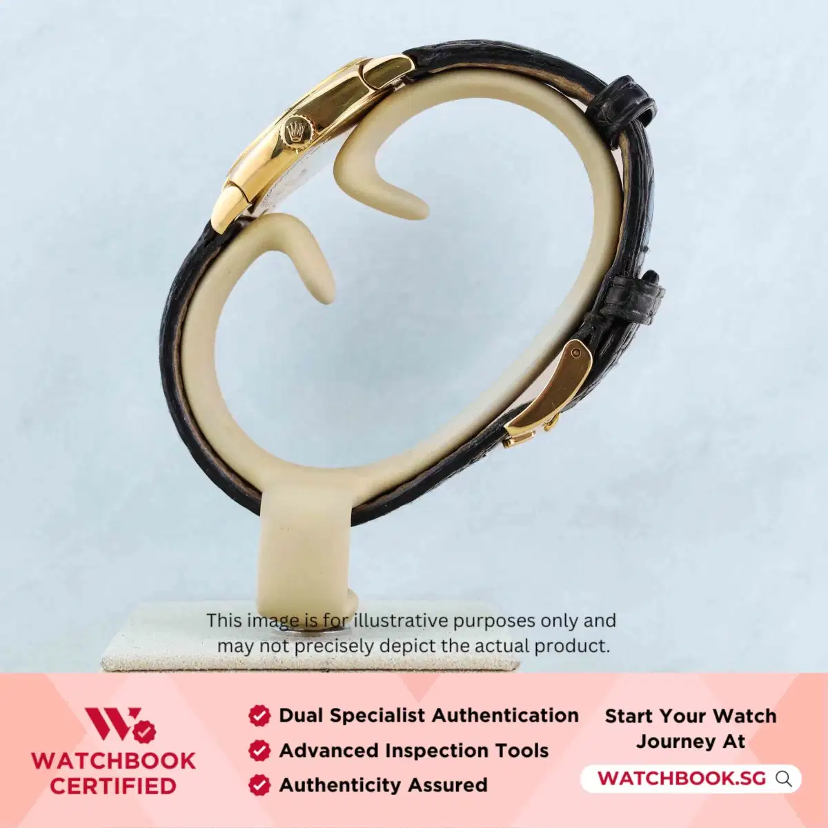 Rolex Cellini 5310/8 Black Mother of Pearl MOP Leather thumbnail