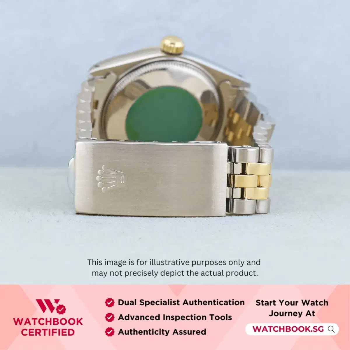 Rolex Datejust 68273 White w Golden Roman Jubilee thumbnail