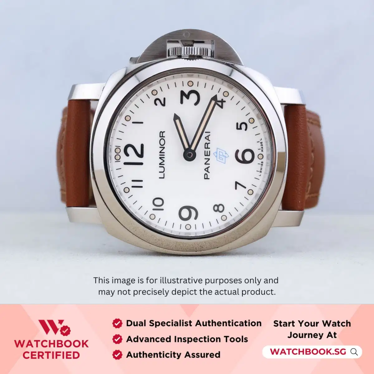 Panerai Luminor Logo PAM00775 White Arabic