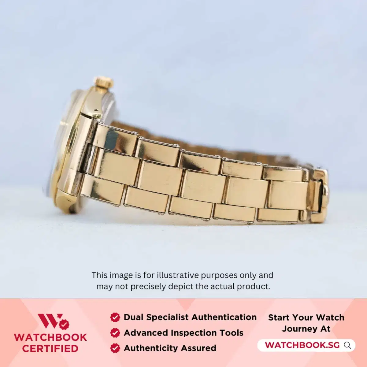 Rolex Oyster Perpetual Date 1550 Champagne Bracelet thumbnail