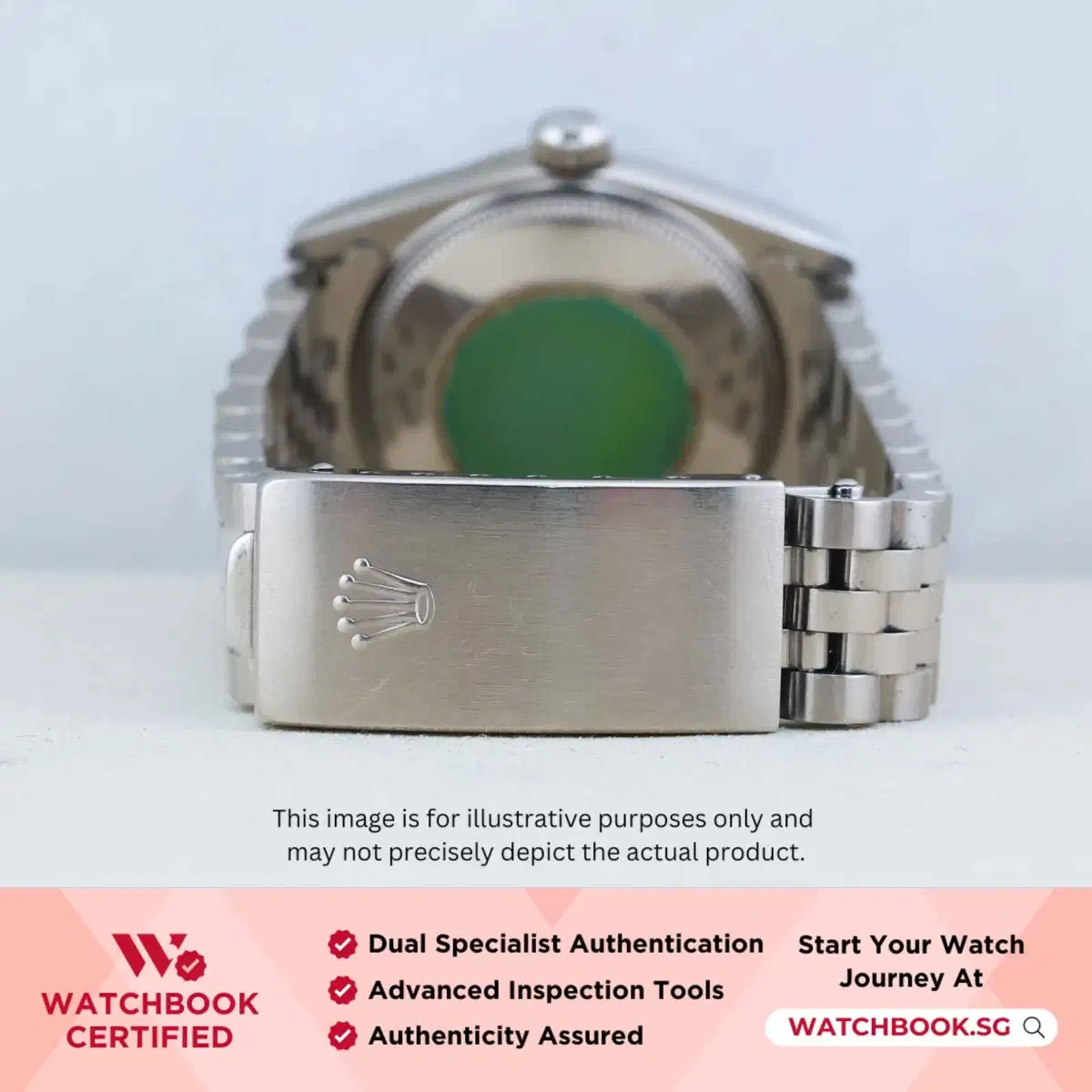 Rolex Datejust 68274 White Computer With Silver Arabic Jubilee thumbnail