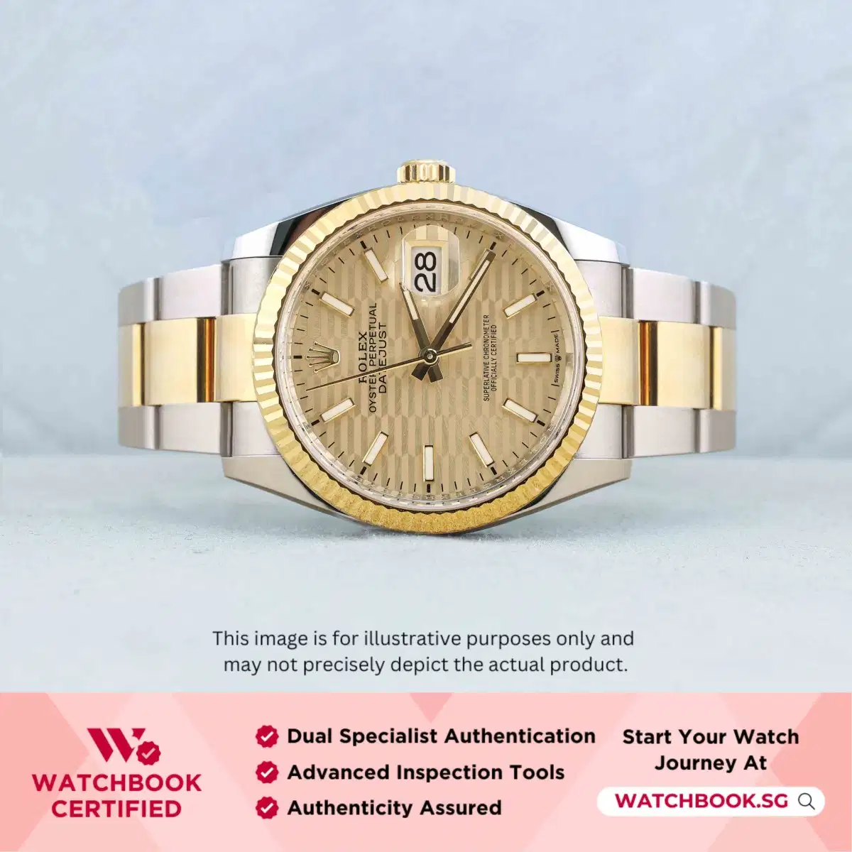 Rolex Datejust 126233 Golden Motif Oyster