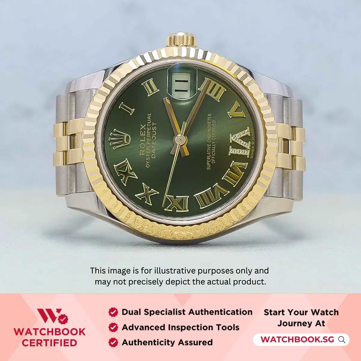 Rolex Datejust 278273 Olive Green w VI Diamond Jubilee