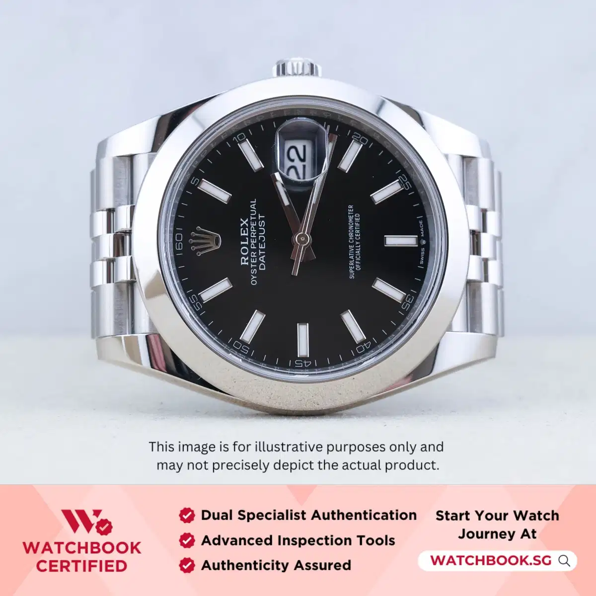 Rolex Datejust 126300 Black Jubilee
