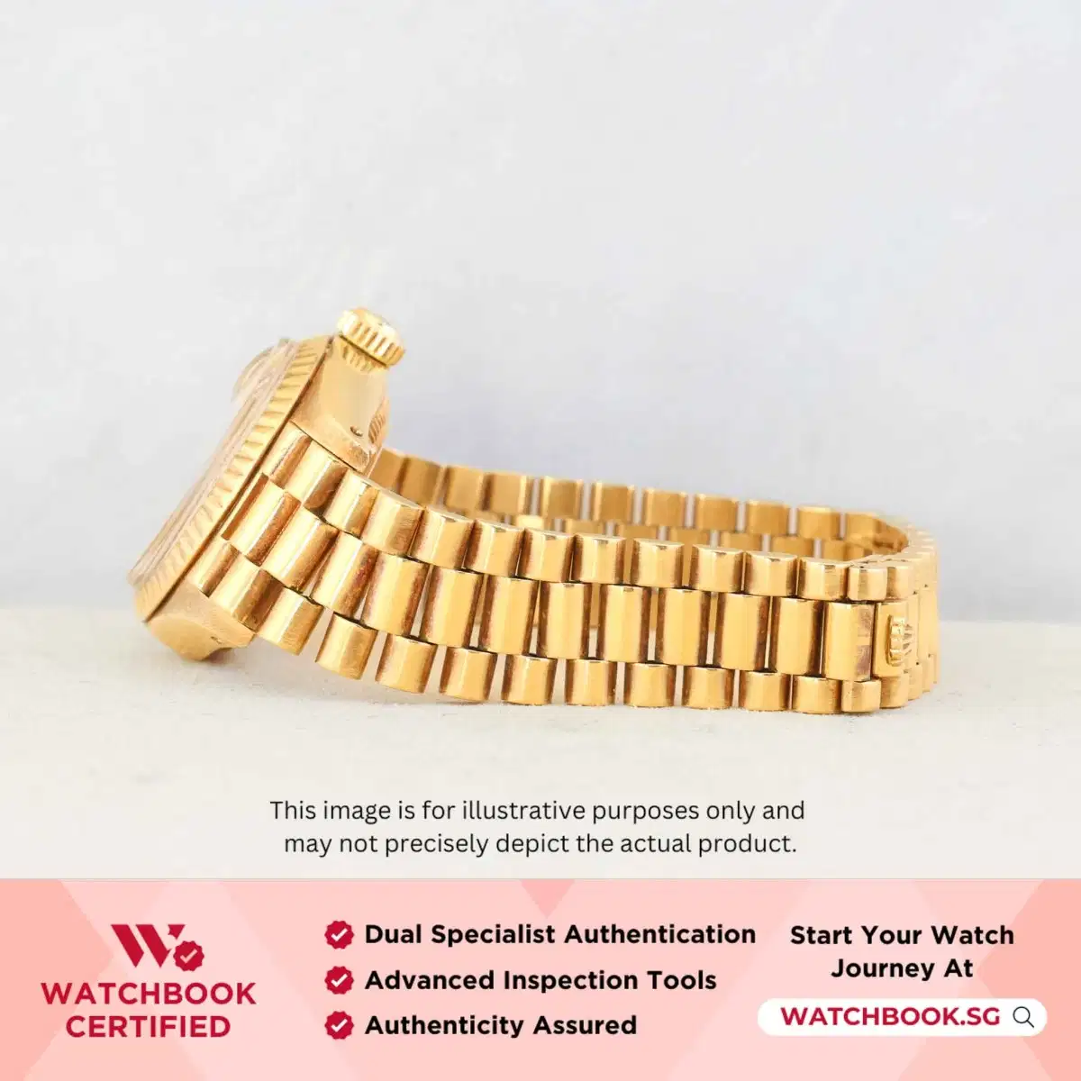 Rolex Datejust 6917 Champagne w 10 Point Diamonds President thumbnail