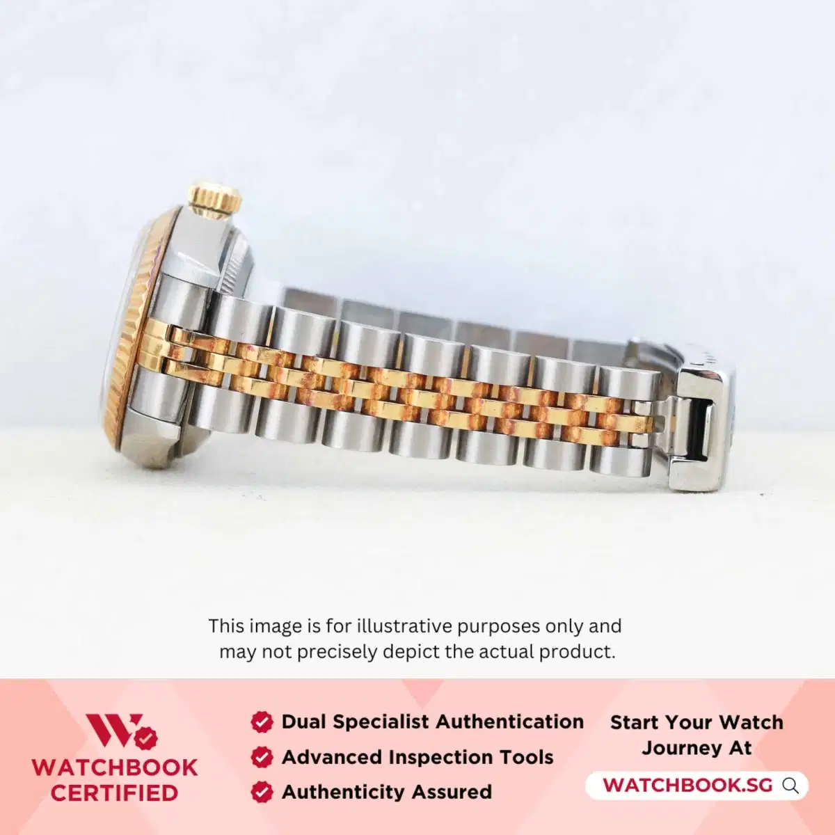 Rolex Datejust 69173 Red Vignette 10 Point Diamond Jubilee thumbnail