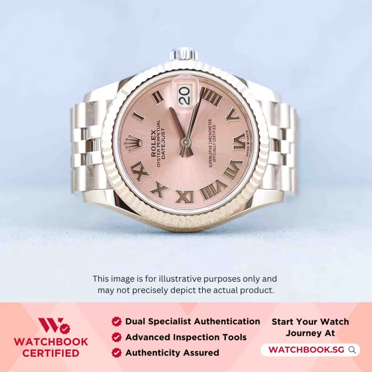 Rolex Datejust 278274 Pink Roman Jubilee