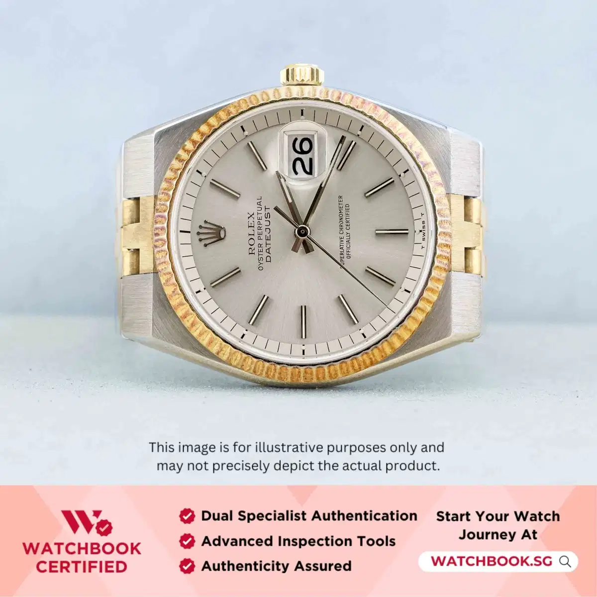 Rolex Datejust 1630 Silver Bracelet thumbnail