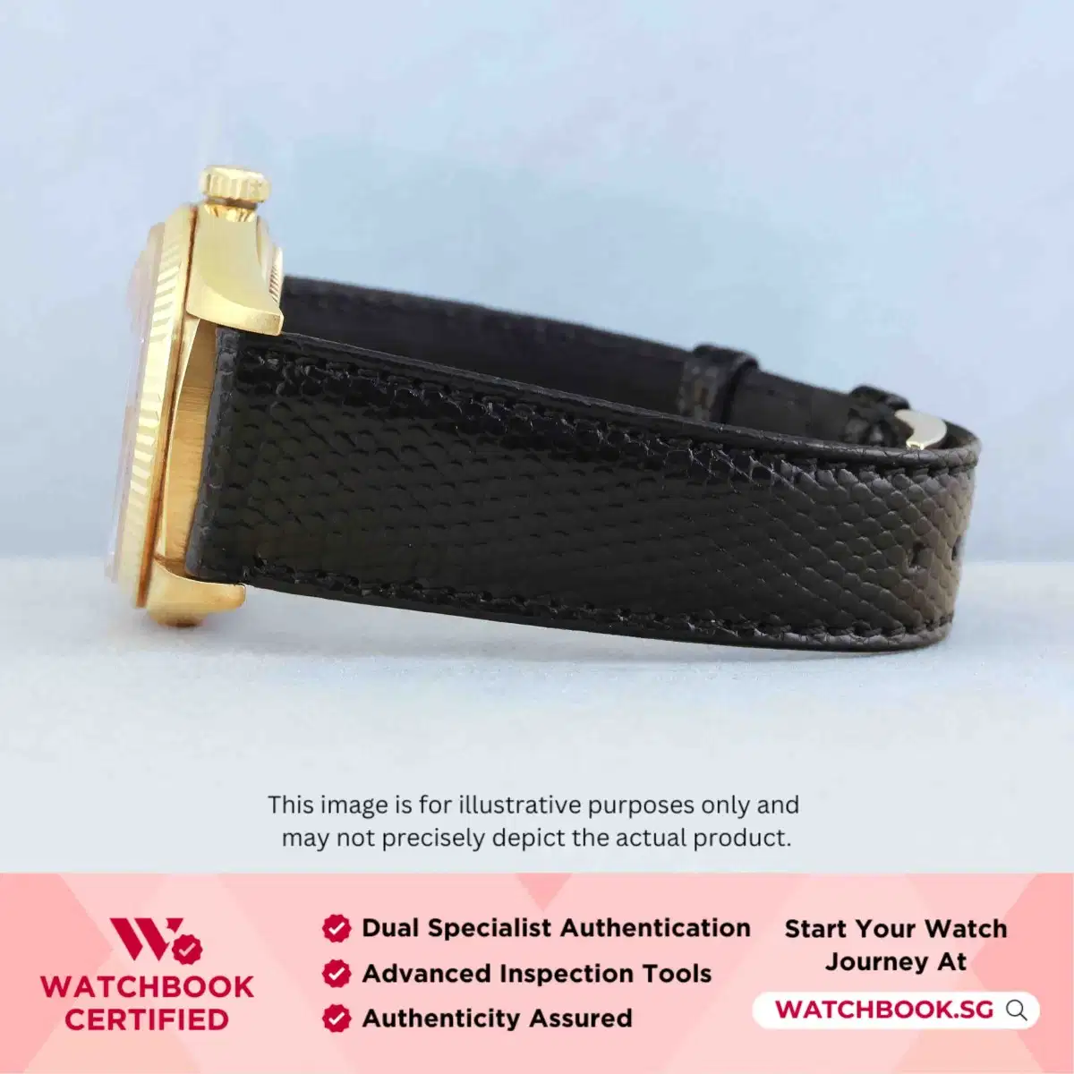 Rolex Datejust 16018 Lemon w 10 Point Diamonds Leather thumbnail