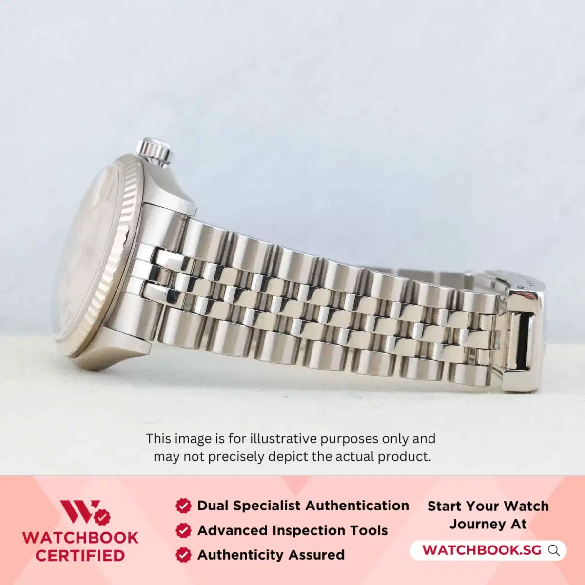 Rolex Datejust 78274 White Mother of Pearl MOP w Roman Jubilee thumbnail