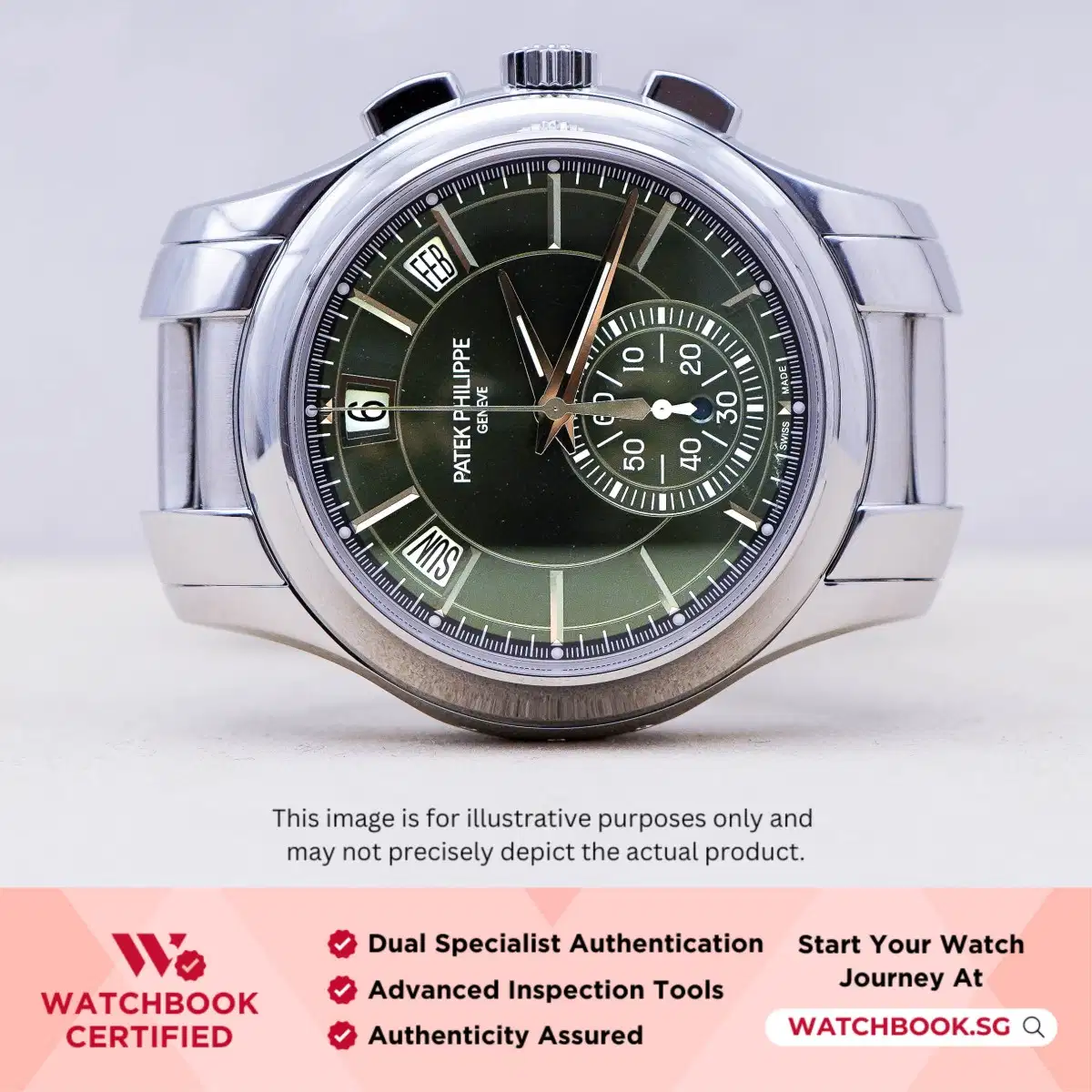 Patek Philippe Complications 5905/1A-001 Olive Green Sunburst